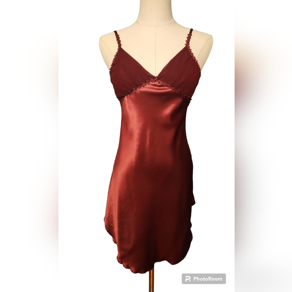 Vintage Burgundy Colesce Couture Lingerie size Small - Picture 1 of 14